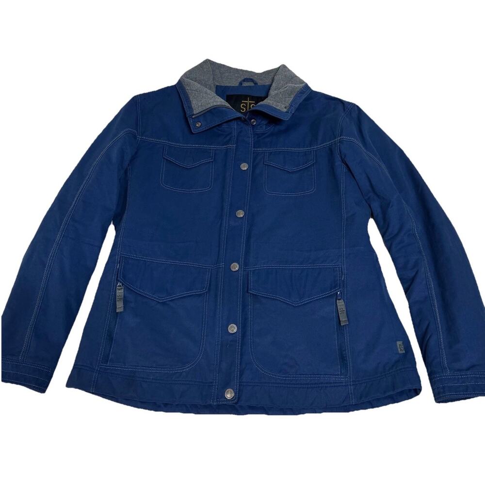 STS Ranchwear Jacket Womens 2XL Barn Chore Coat Lined Blue Workwear FITS LIKE XL